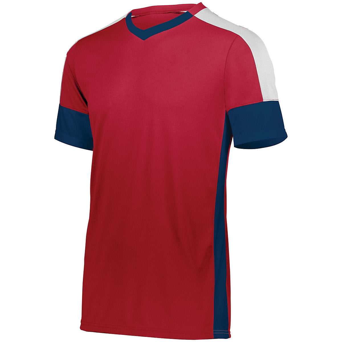 High Five 322930 Wembley Soccer Jersey - Scarlet Navy White - HIT a Double