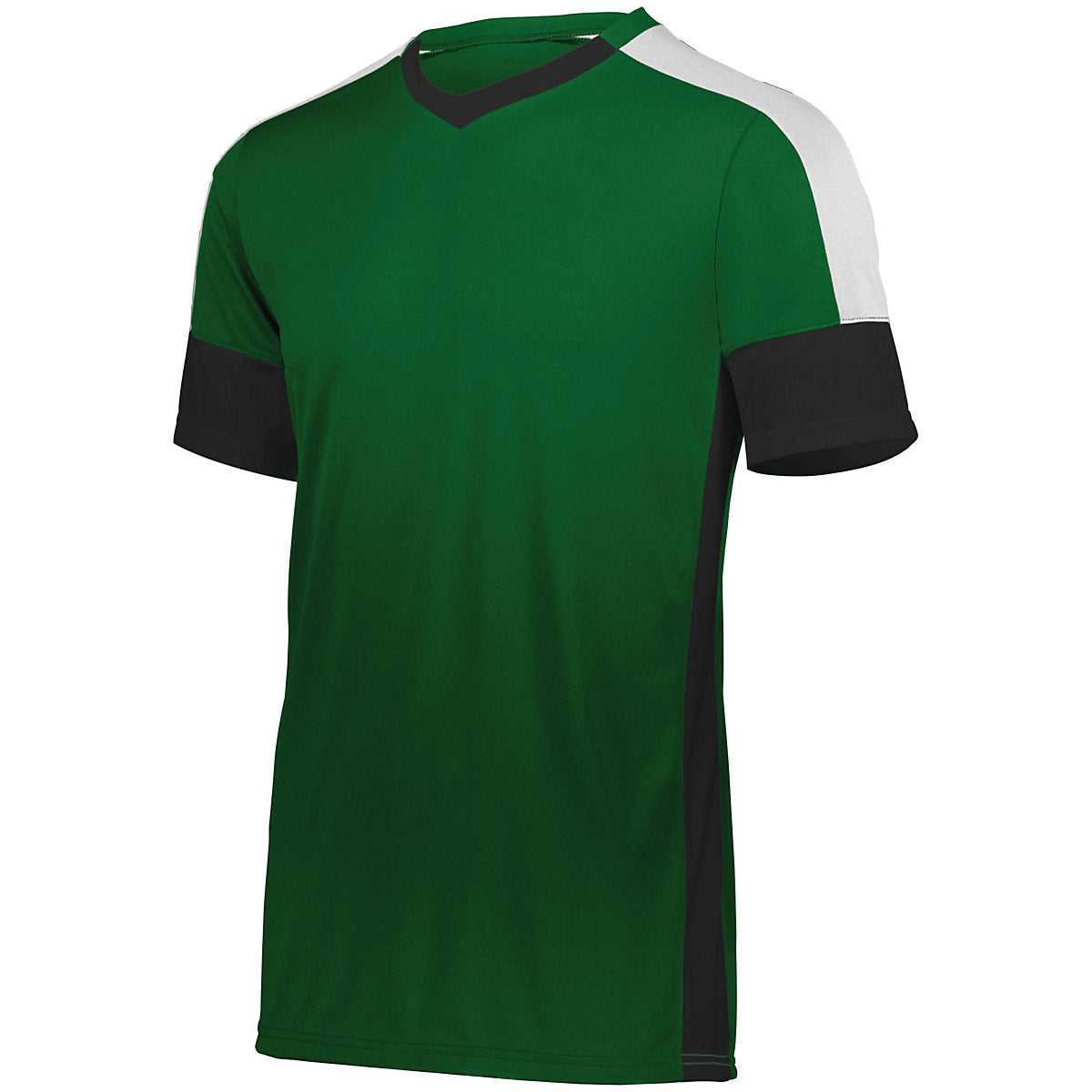 High Five 322931 Youth Wembley Soccer Jersey - Forest Black White - HIT a Double
