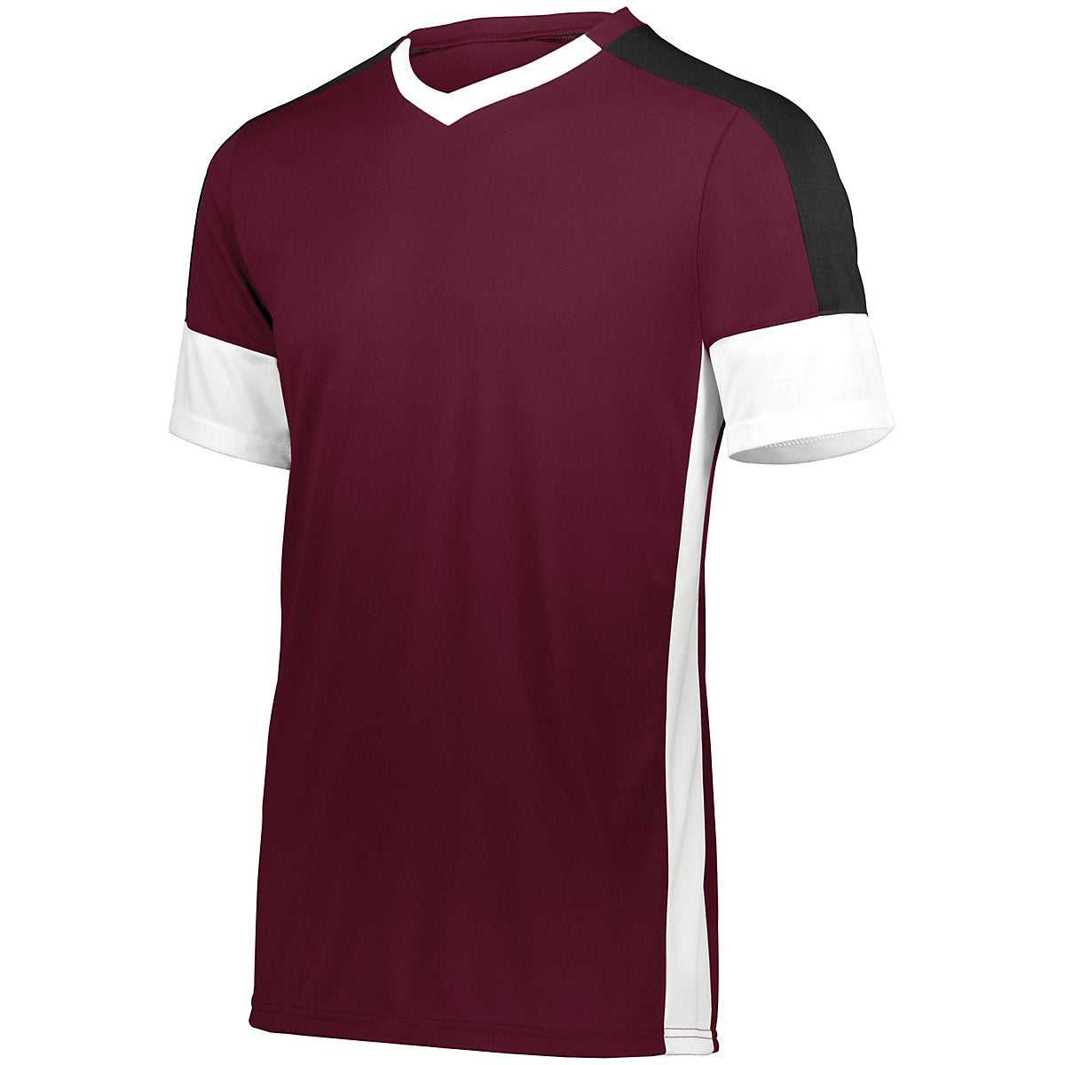High Five 322931 Youth Wembley Soccer Jersey - Maroon White Black - HIT a Double