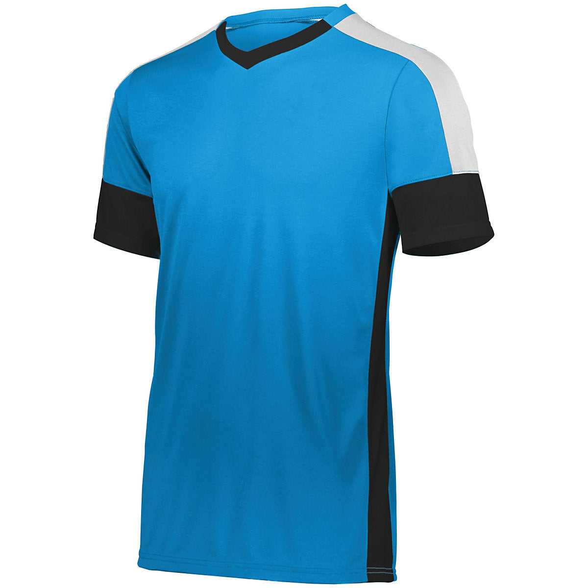 High Five 322931 Youth Wembley Soccer Jersey - Power Blue Black White - HIT a Double