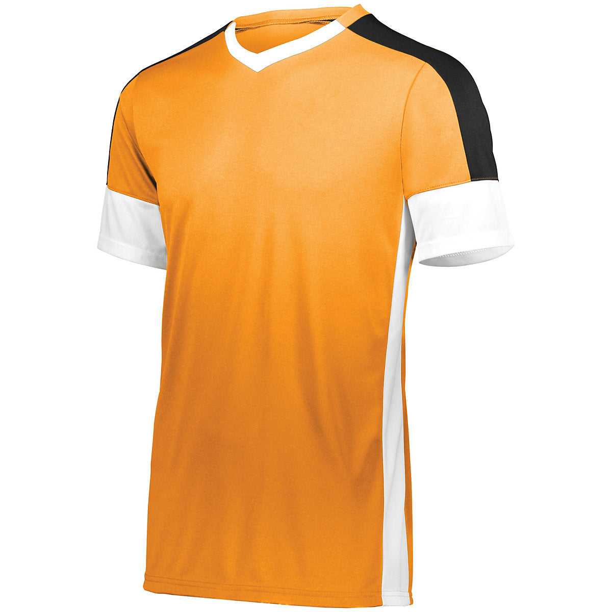 High Five 322931 Youth Wembley Soccer Jersey - Power Orange White Black - HIT a Double