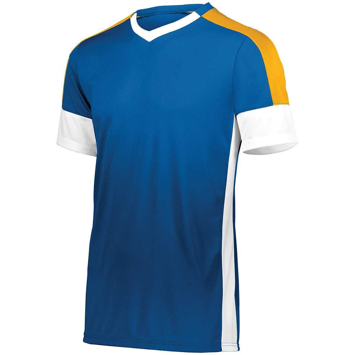 High Five 322931 Youth Wembley Soccer Jersey - Royal White Athletic Gold - HIT a Double