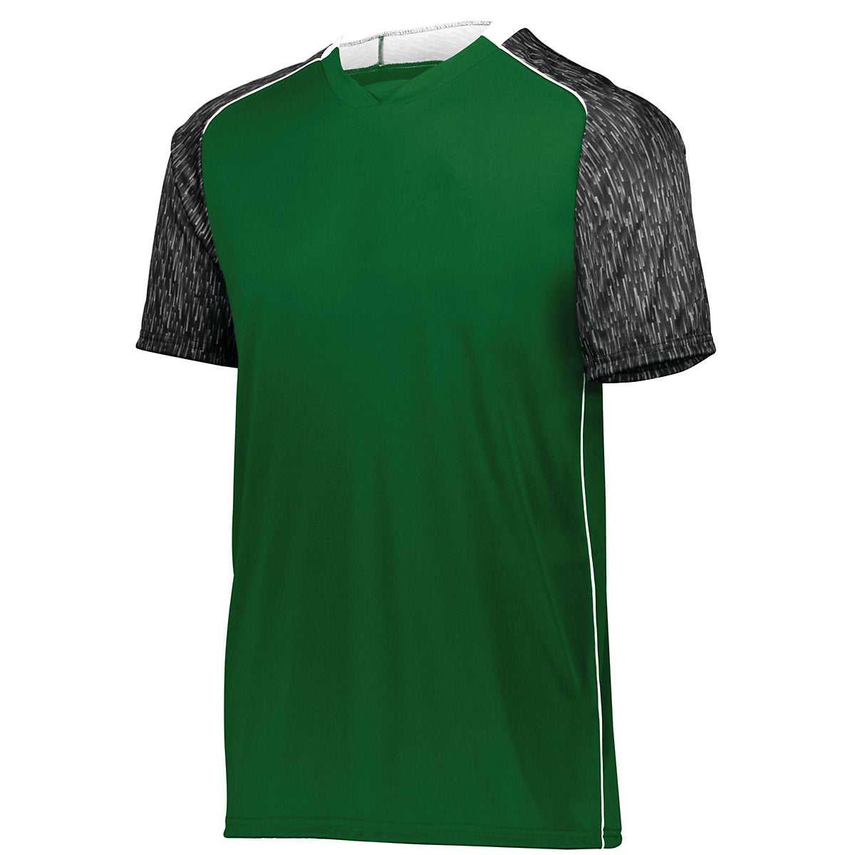 High Five 322940 Hawthorn Soccer Jersey - Forest Black Print White - HIT a Double