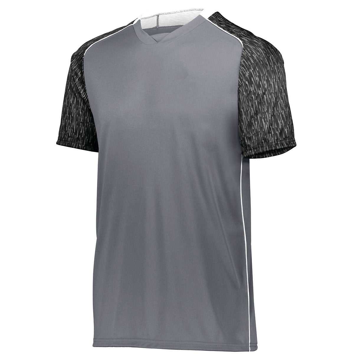 High Five 322940 Hawthorn Soccer Jersey - Graphite Black Print White - HIT a Double