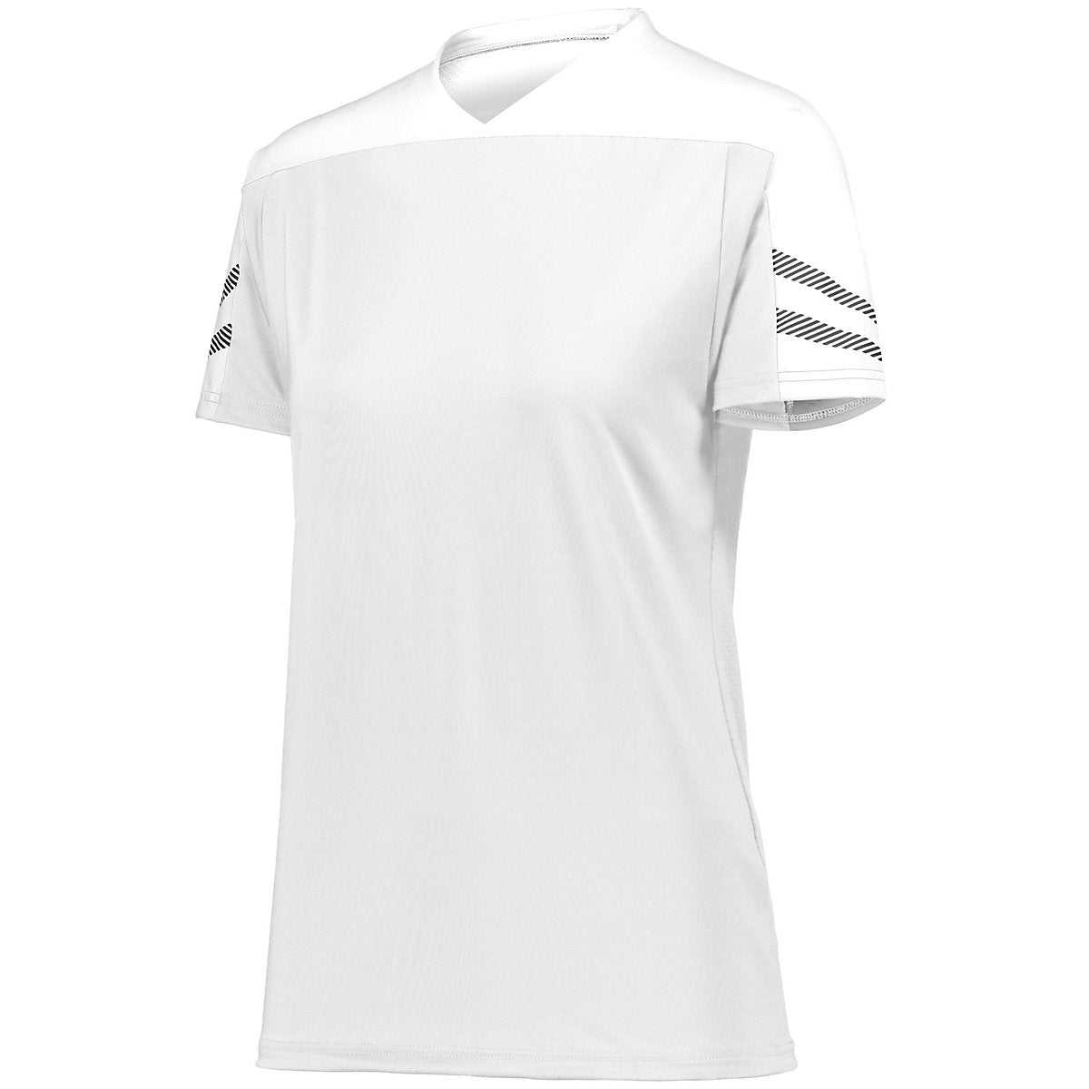 High Five 322952 Ladies Anfield Soccer Jersey - White White Black - HIT a Double