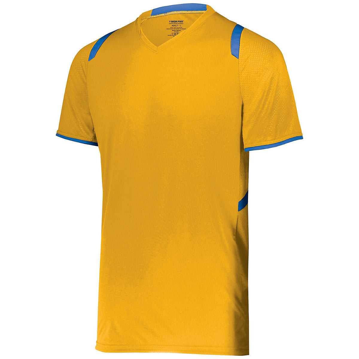 High Five 322960 Millennium Soccer Jersey - Athletic Gold Royal - HIT a Double