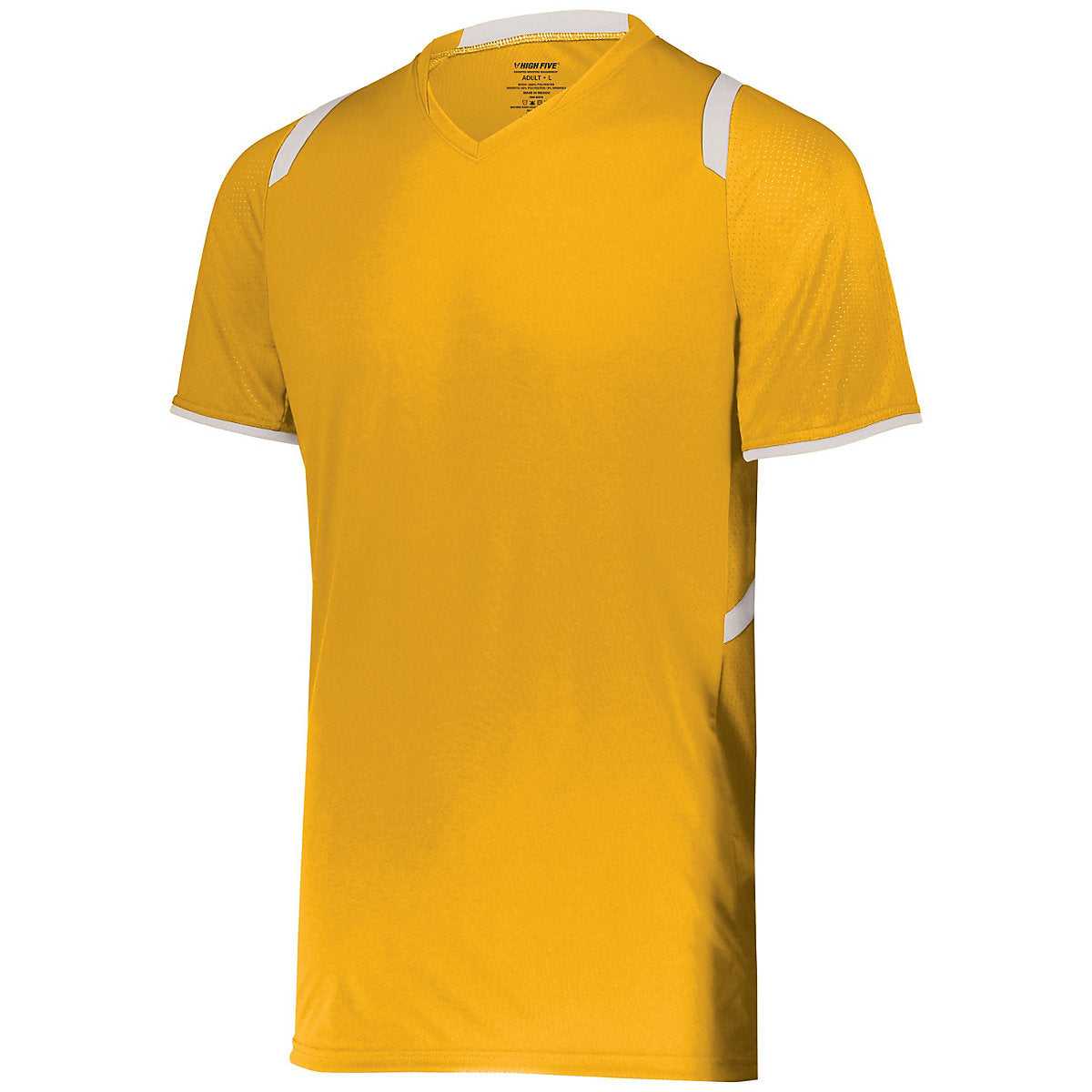 High Five 322960 Millennium Soccer Jersey - Athletic Gold White - HIT a Double