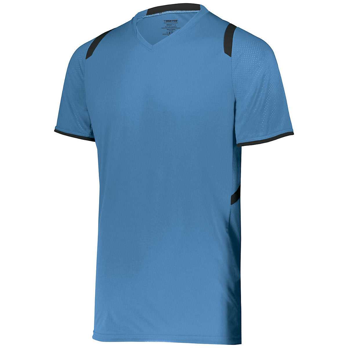 High Five 322961 Youth Millennium Soccer Jersey - Columbia Blue Black - HIT a Double