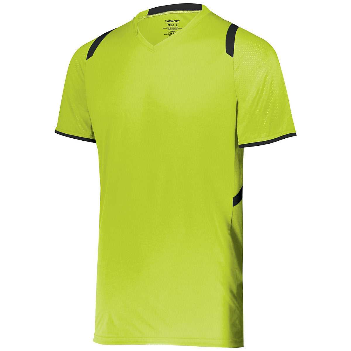 High Five 322961 Youth Millennium Soccer Jersey - Lime Black - HIT a Double