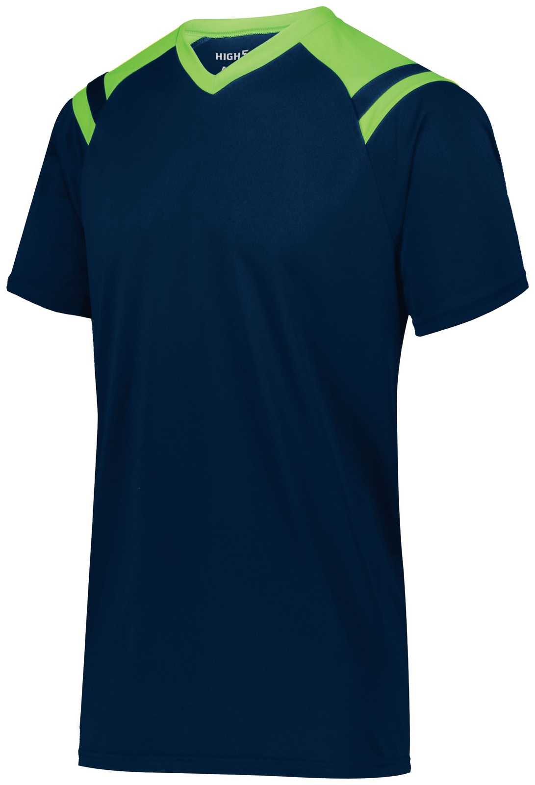 High Five 322971 Youth Sheffield Jersey - Navy Lime - HIT a Double