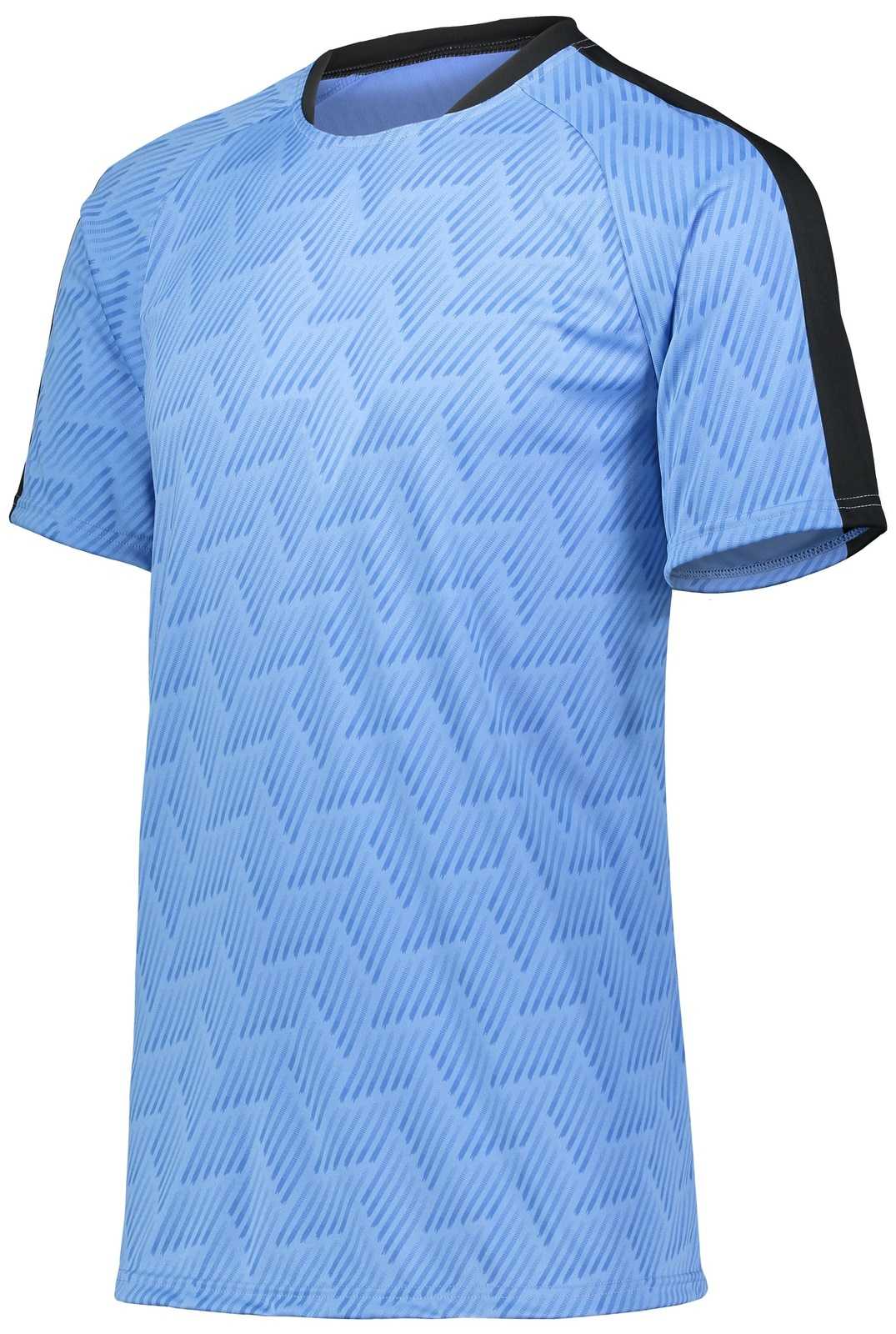 High Five 322981 Youth Hypervolt Jersey - Columbia Blue Print Black - HIT a Double