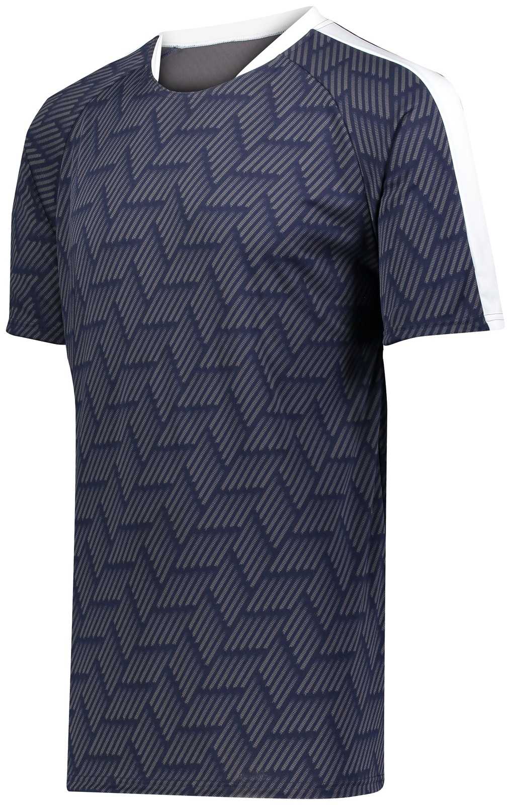 High Five 322981 Youth Hypervolt Jersey - Navy Print White - HIT a Double