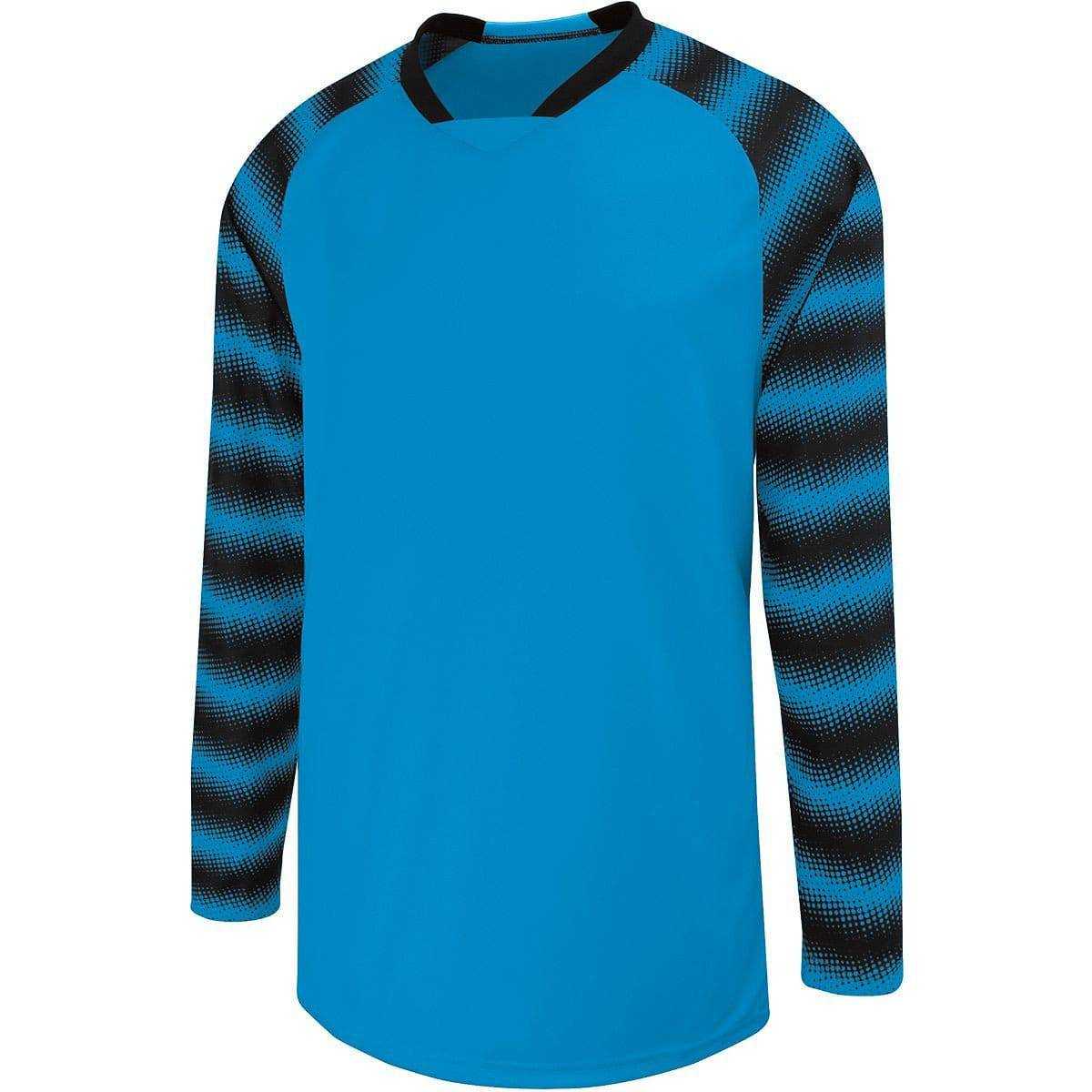 High Five 324361 Youth Long Sleeve Prism - Power Blue Black - HIT a Double
