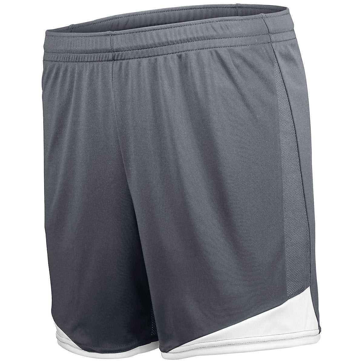 High Five 325442 Ladies Stamford Soccer Shorts - Graphite White - HIT a Double