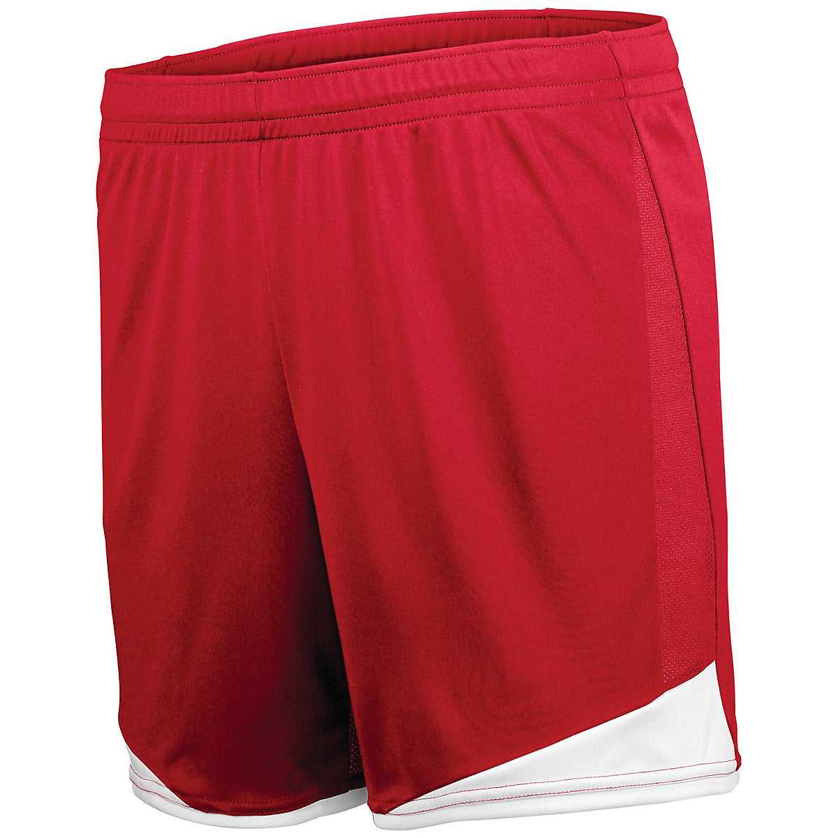 High Five 325442 Ladies Stamford Soccer Shorts - Scarlet White - HIT a Double