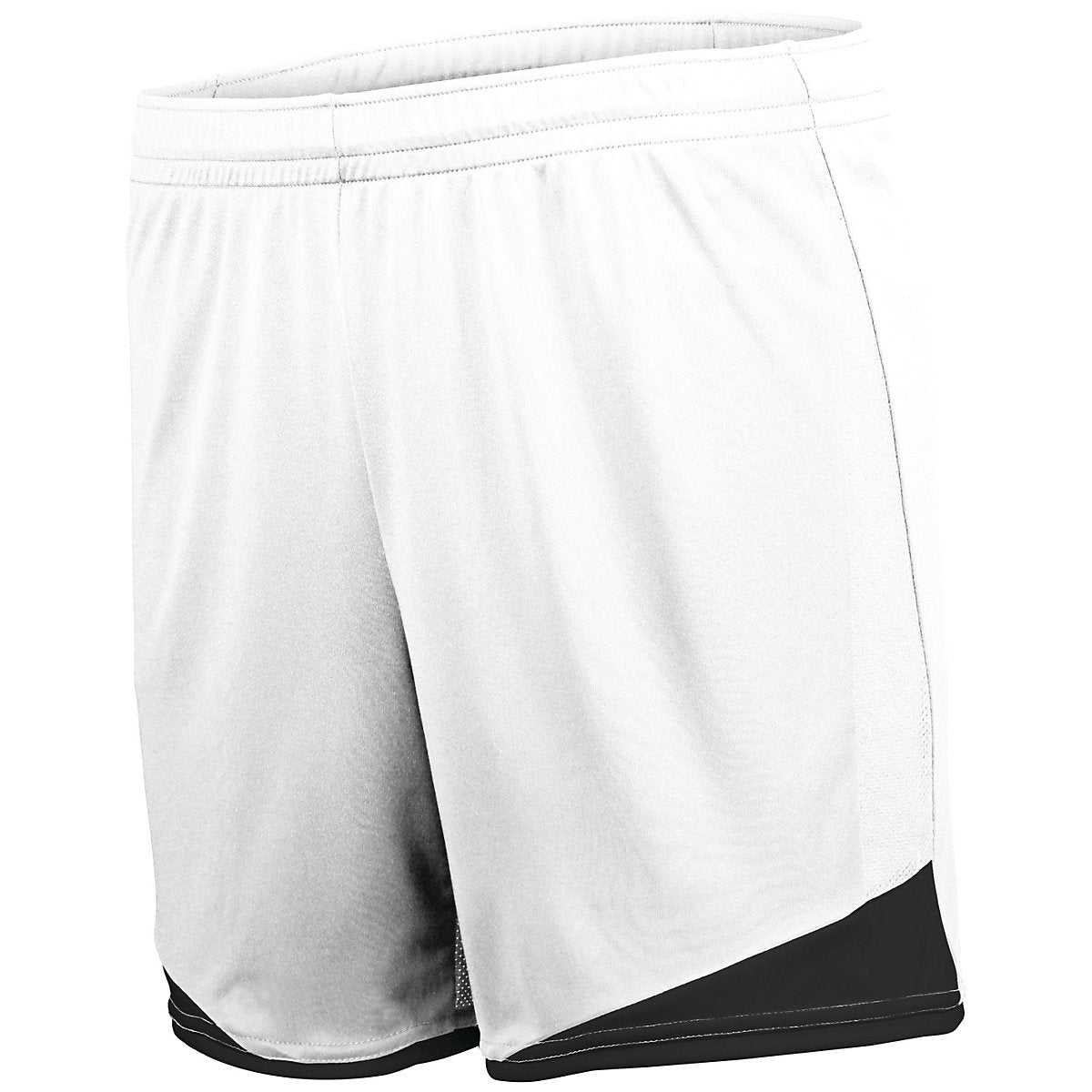High Five 325442 Ladies Stamford Soccer Shorts - White Black - HIT a Double