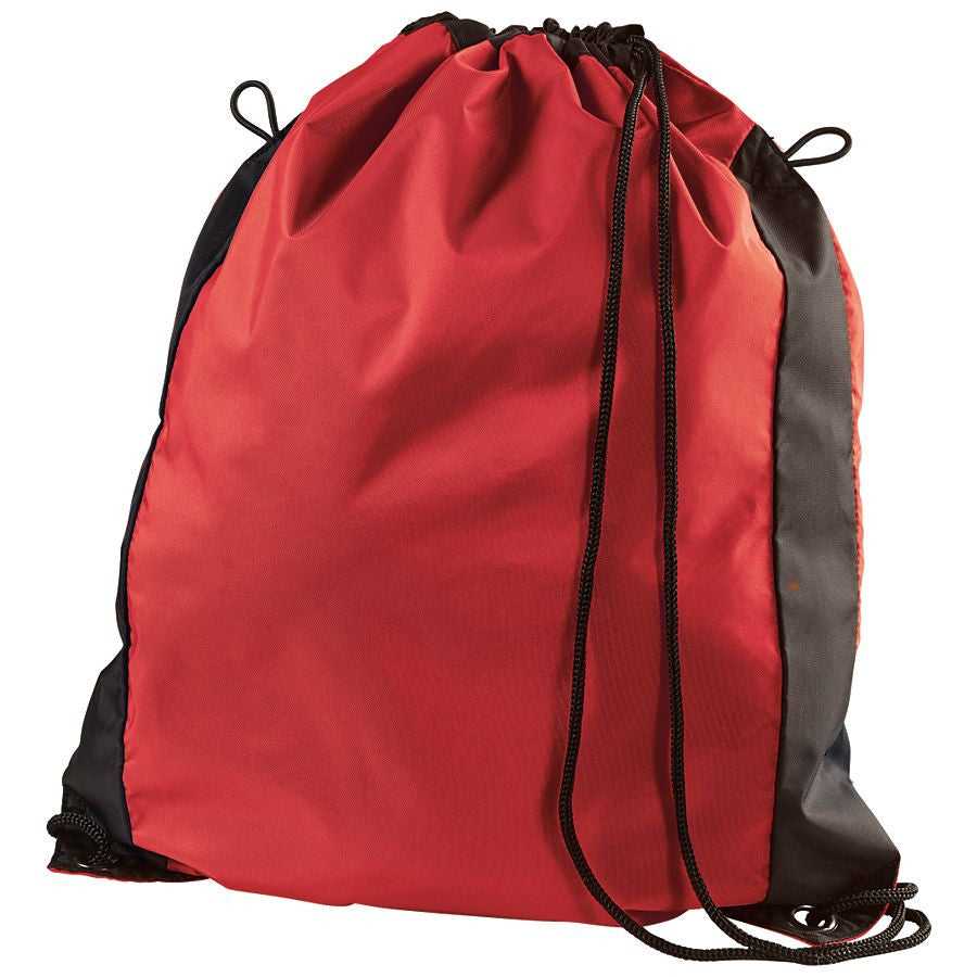 High Five 327920 Convertible String Backpack - Scarlet Black - HIT a Double