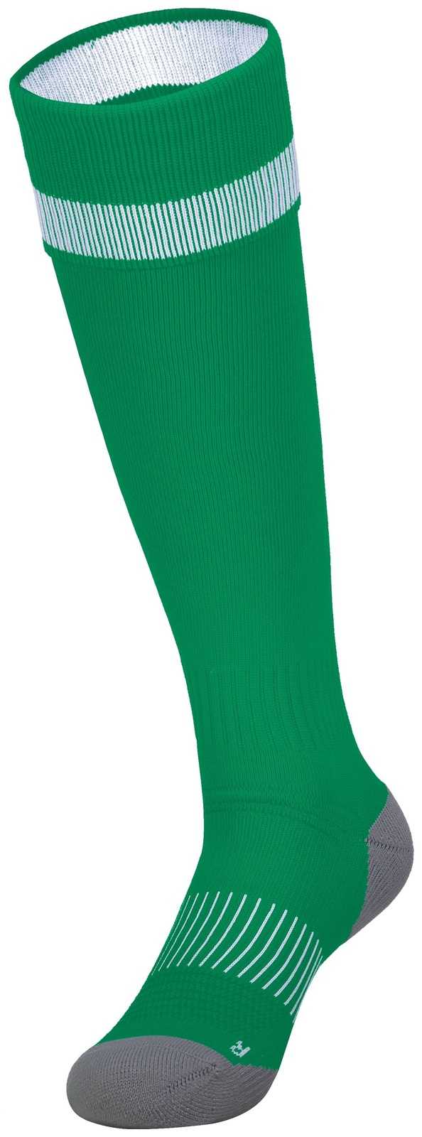 High Five 329120 Impact+ Soccer Sock - Kelly White Graphite - HIT a Double