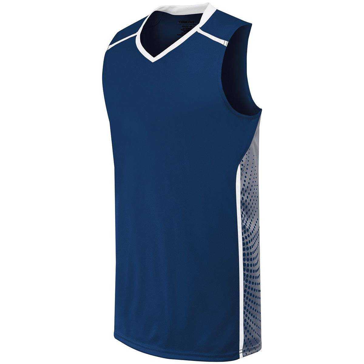 High Five 332390 Adult Comet Jersey - Navy White Graphite - HIT a Double