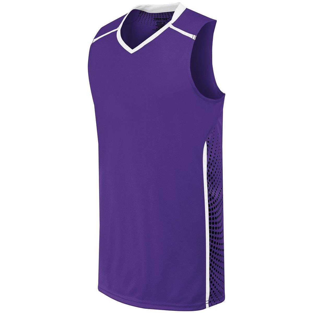 High Five 332390 Adult Comet Jersey - Purple White Black - HIT a Double