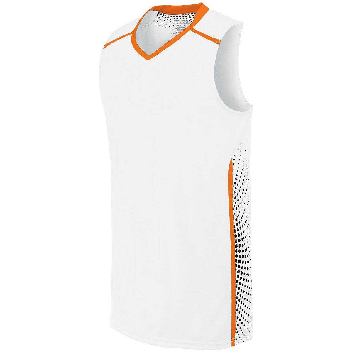 High Five 332392 Womens Comet Jersey - White Orange Black - HIT a Double