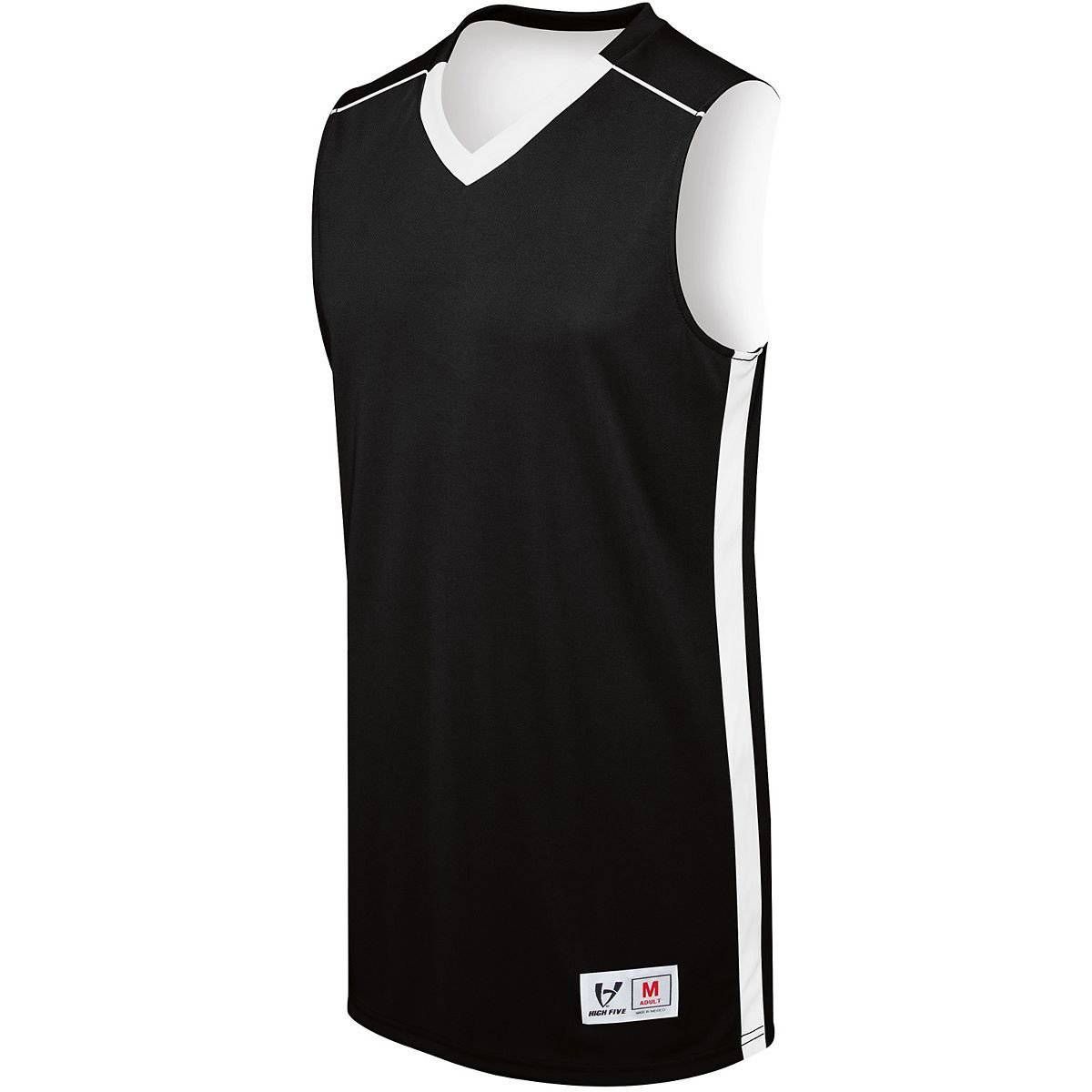 High Five 332400 Adult Reversible Competition Jersey - Black White - HIT a Double
