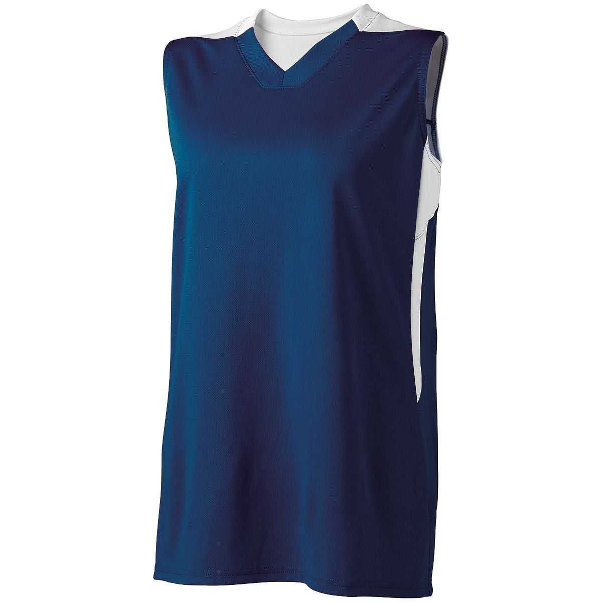 High Five 332412 Women's Half Court Jersey - Navy White - HIT a Double