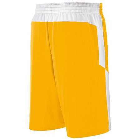 High Five 335900 Switch Up Reversible Short - Athletic Gold White - HIT a Double
