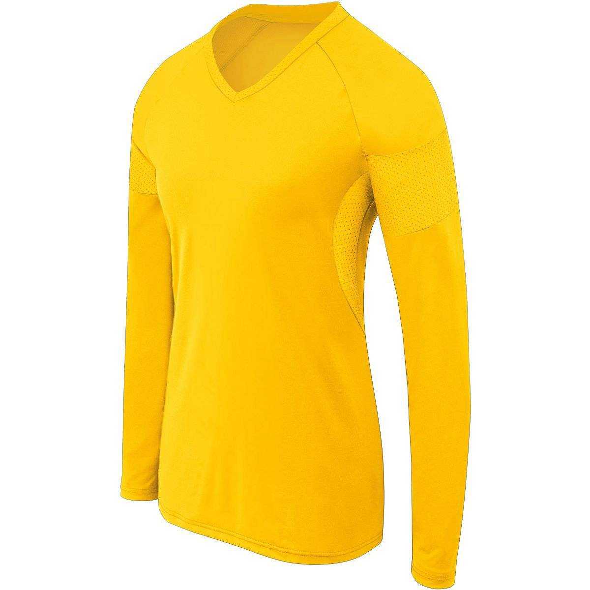 High Five 342142 Womens Long Sleeve Raptor Jersey - Athletic Gold - HIT a Double