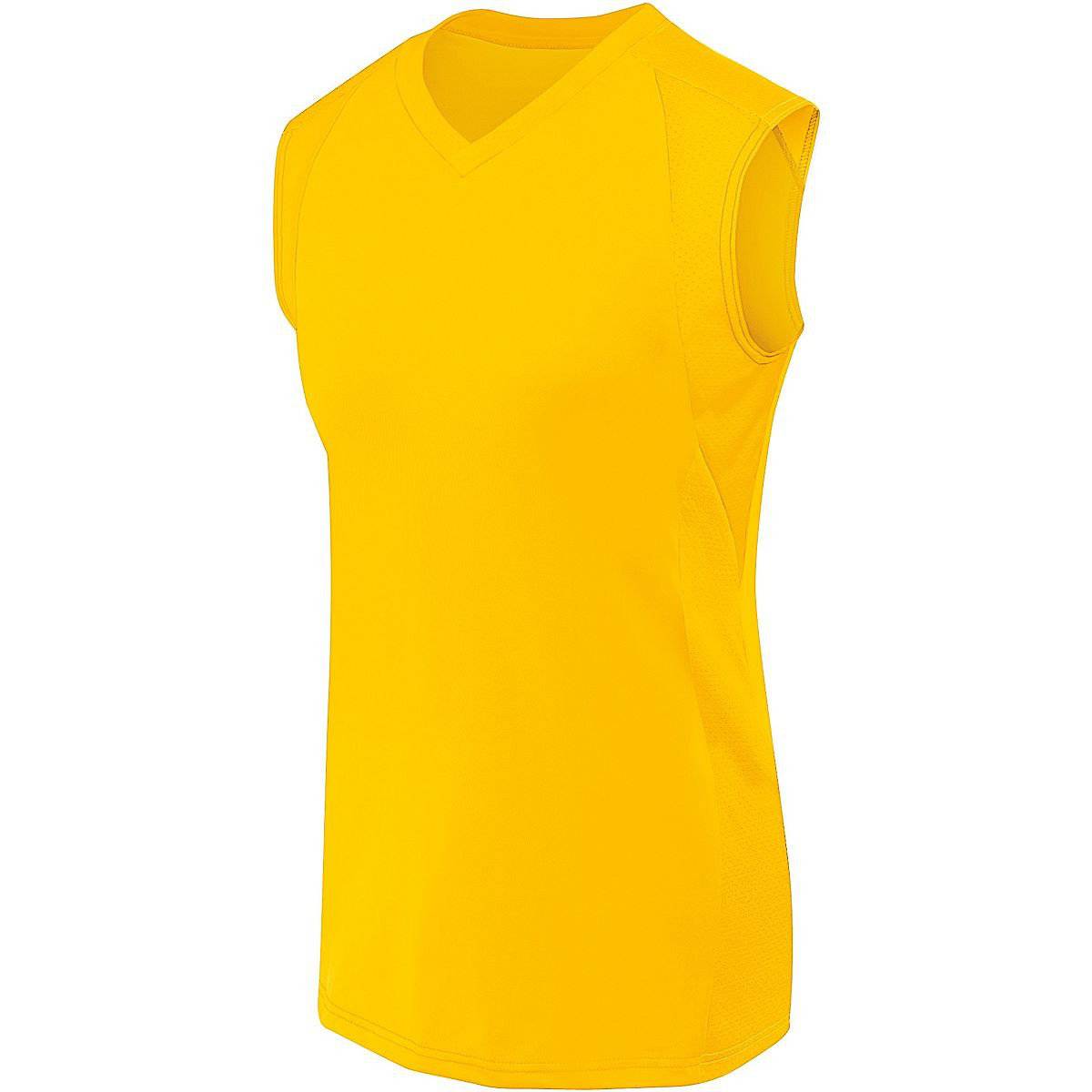High Five 342152 Womens Sleeveless Piranha Jersey - Athletic Gold - HIT a Double