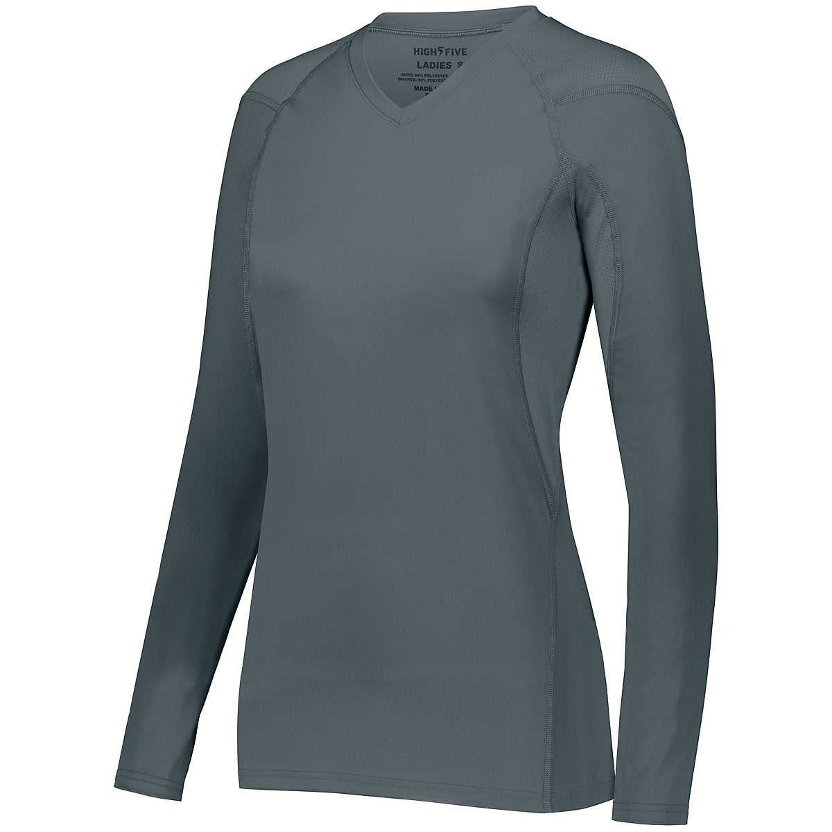 High Five 342212 Ladies Truhit Long Sleeve Jersey - Graphite - HIT a Double