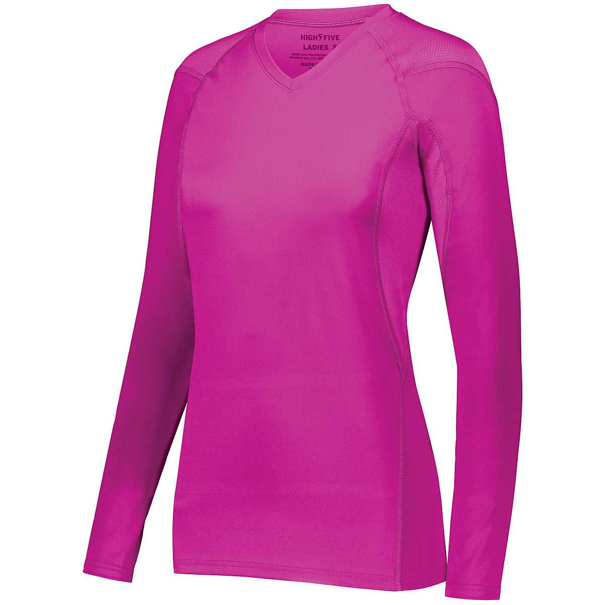 High Five 342212 Ladies Truhit Long Sleeve Jersey - Power Pink - HIT a Double