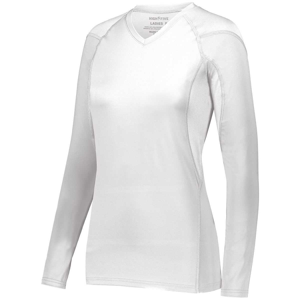 High Five 342212 Ladies Truhit Long Sleeve Jersey - White - HIT a Double