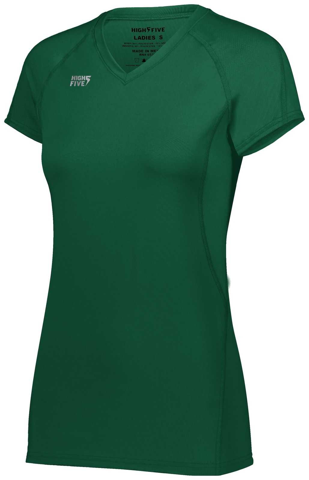 High Five 342222 Ladies Truhit Short Sleeve Jersey - Forest - HIT a Double
