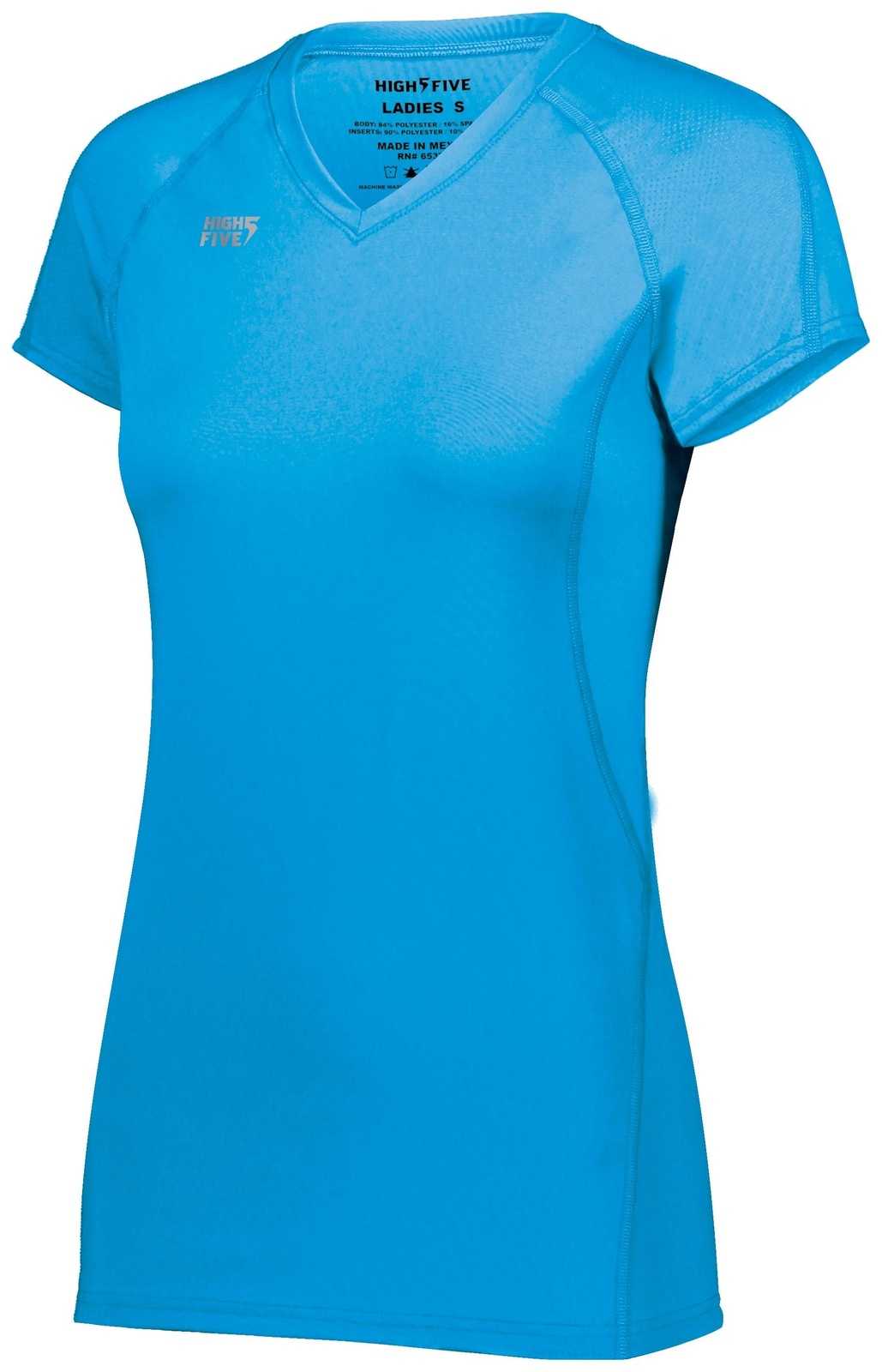 High Five 342222 Ladies Truhit Short Sleeve Jersey - Power Blue - HIT a Double