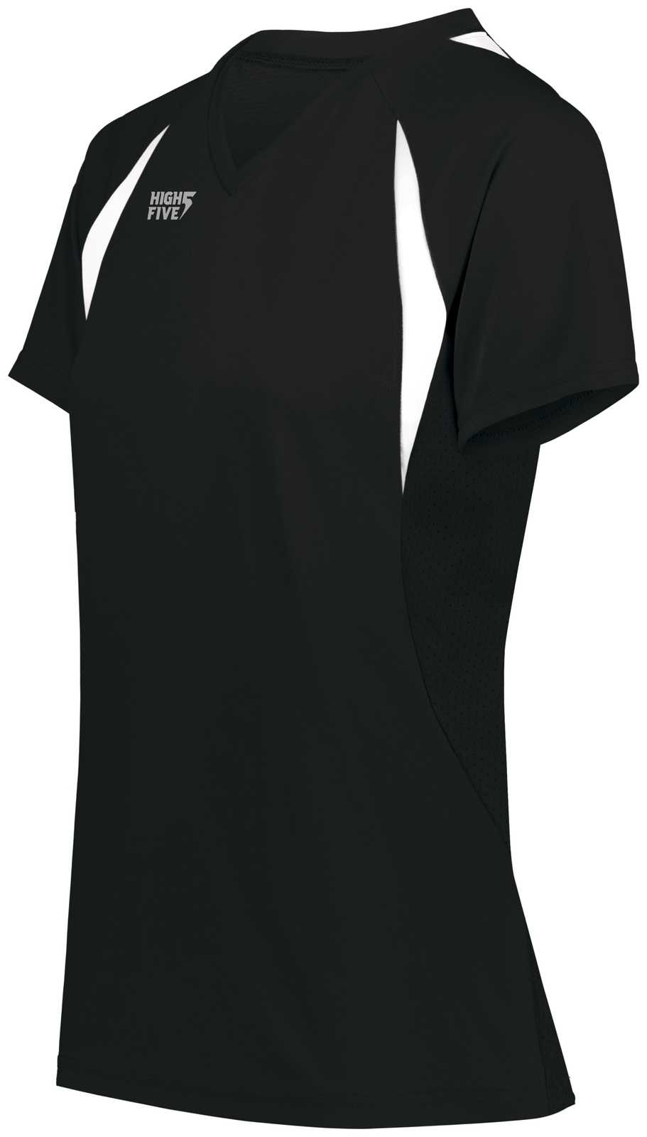 High Five 342232 Ladies Color Cross Jersey - Black White - HIT a Double