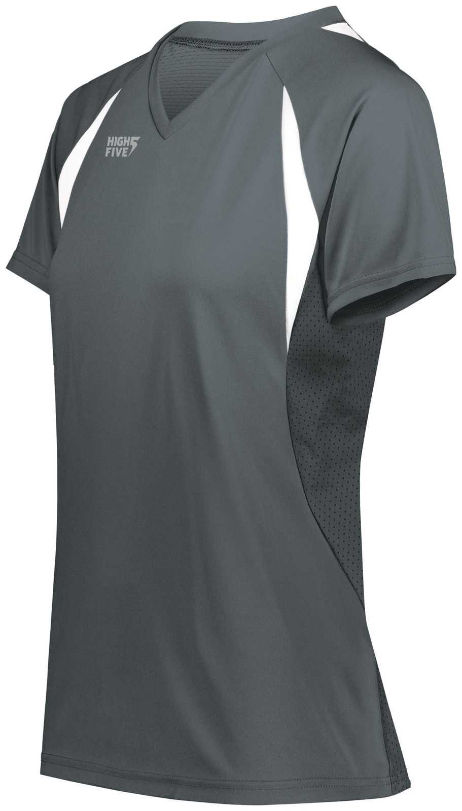 High Five 342232 Ladies Color Cross Jersey - Graphite White - HIT a Double