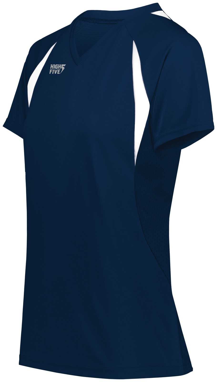 High Five 342232 Ladies Color Cross Jersey - Navy White - HIT a Double