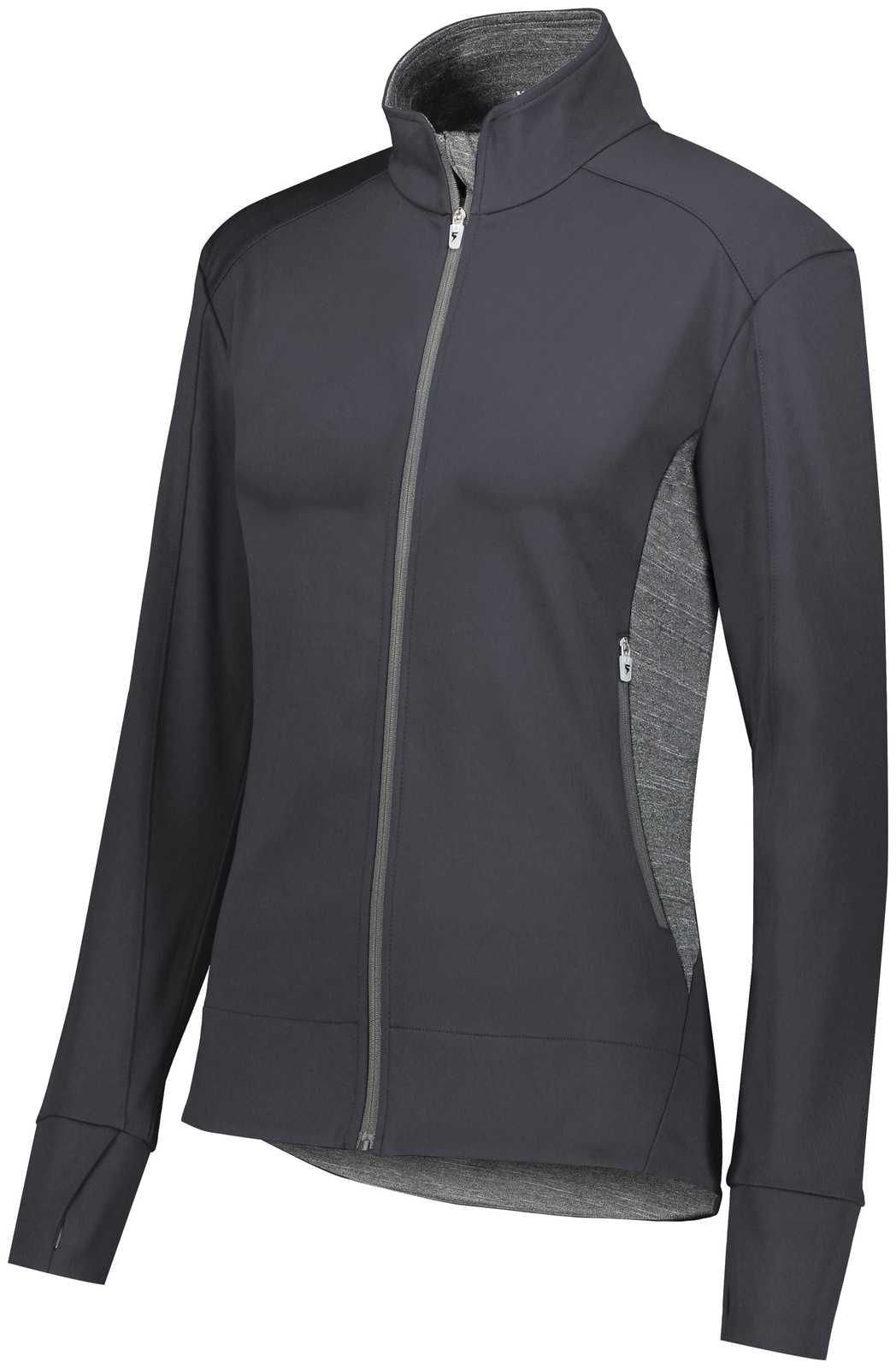 High Five 371263 Girls Free Form Jacket - Carbon Carbon Heather - HIT a Double