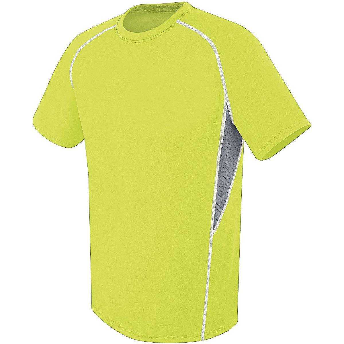 High Five 372300 Adult Short Sleeve Evolution - Lime Graphite White - HIT a Double