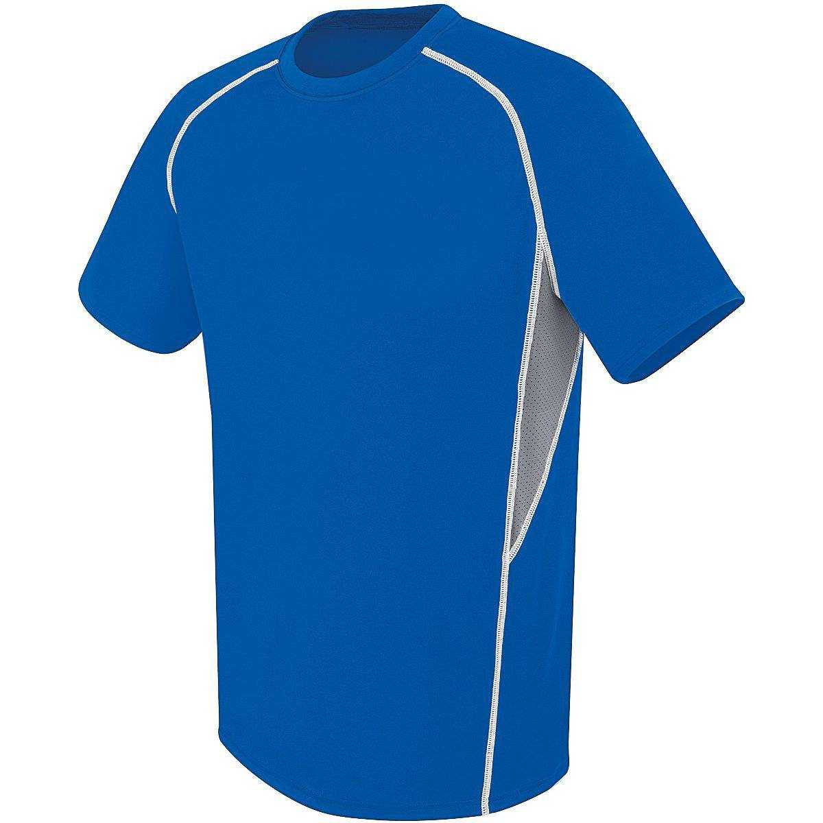 High Five 372300 Adult Short Sleeve Evolution - Royal Graphite White - HIT a Double