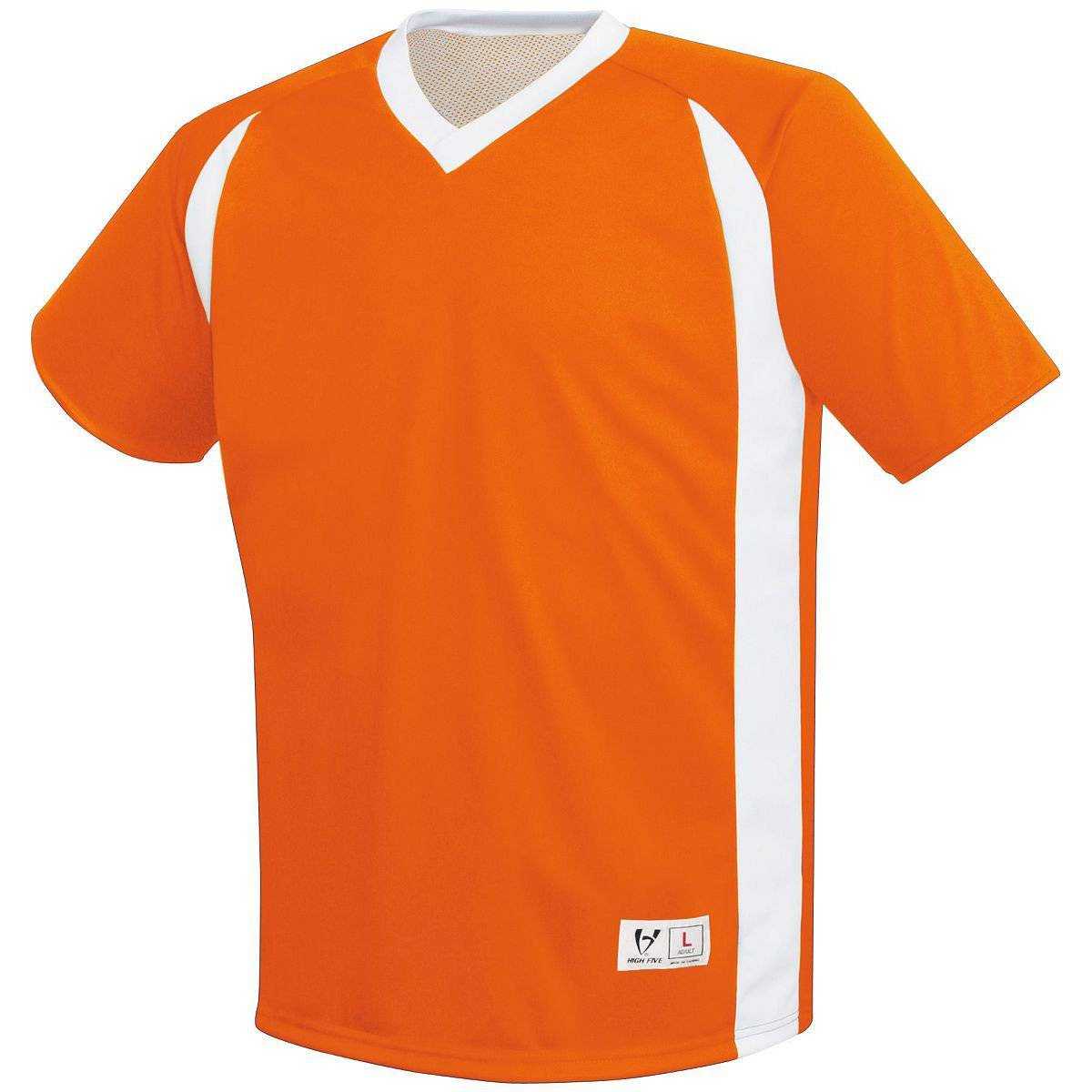 High Five 372550 Dynamic Reversible Jersey Adult - Orange White - HIT a Double