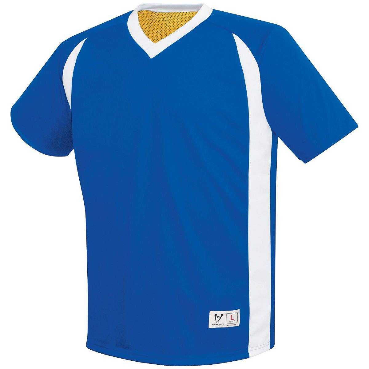 High Five 372550 Dynamic Reversible Jersey Adult - Royal White Gold - HIT a Double