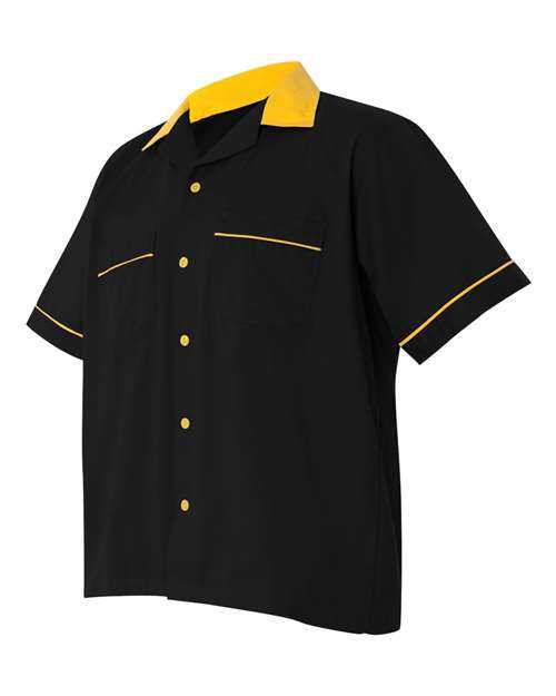 Hilton HP2244 GM Legend Bowling Shirt - Black Gold - HIT a Double