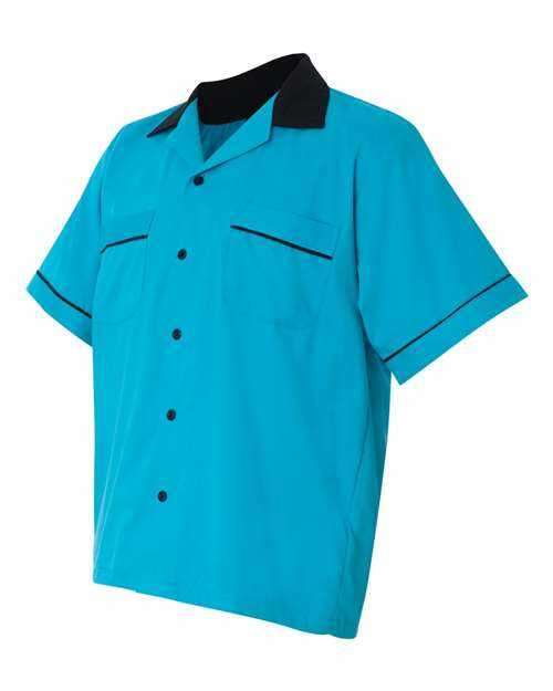 Hilton HP2244 GM Legend Bowling Shirt - Turquoise Black - HIT a Double