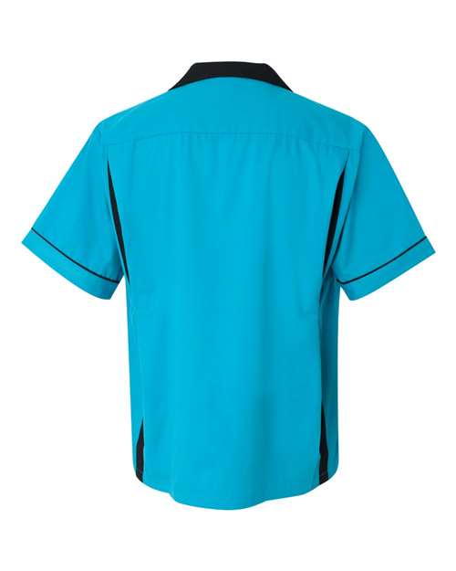 Hilton HP2244 GM Legend Bowling Shirt - Turquoise Black - HIT a Double