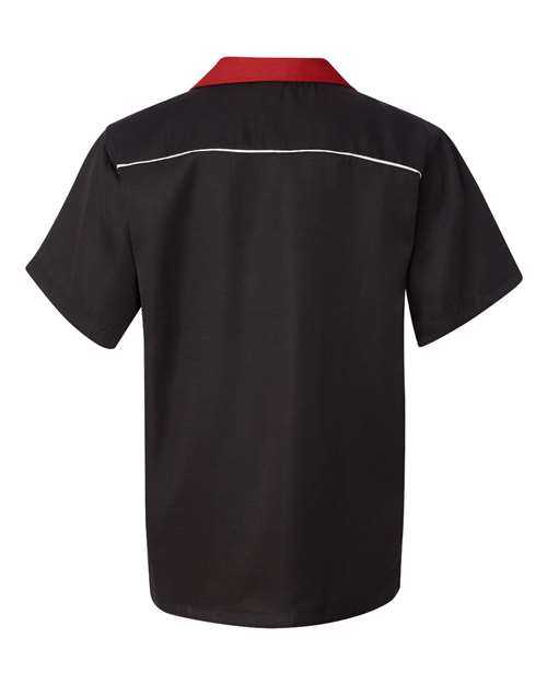 Hilton HP2246 Quest Bowling Shirt - Black Red - HIT a Double