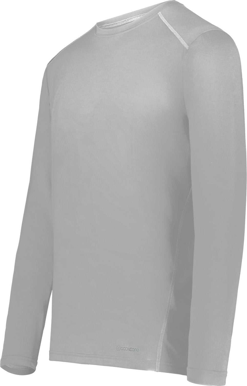 Holloway 222138 Coolcore Essential Long Sleeve Tee - Athletic Grey - HIT a Double