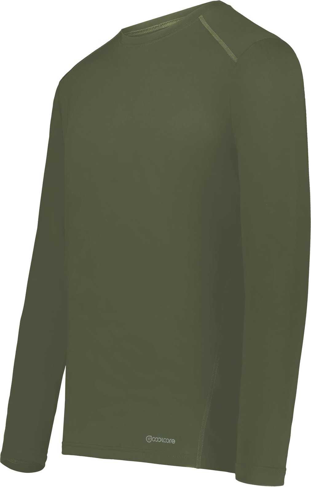 Holloway 222138 Coolcore Essential Long Sleeve Tee - Olive - HIT a Double
