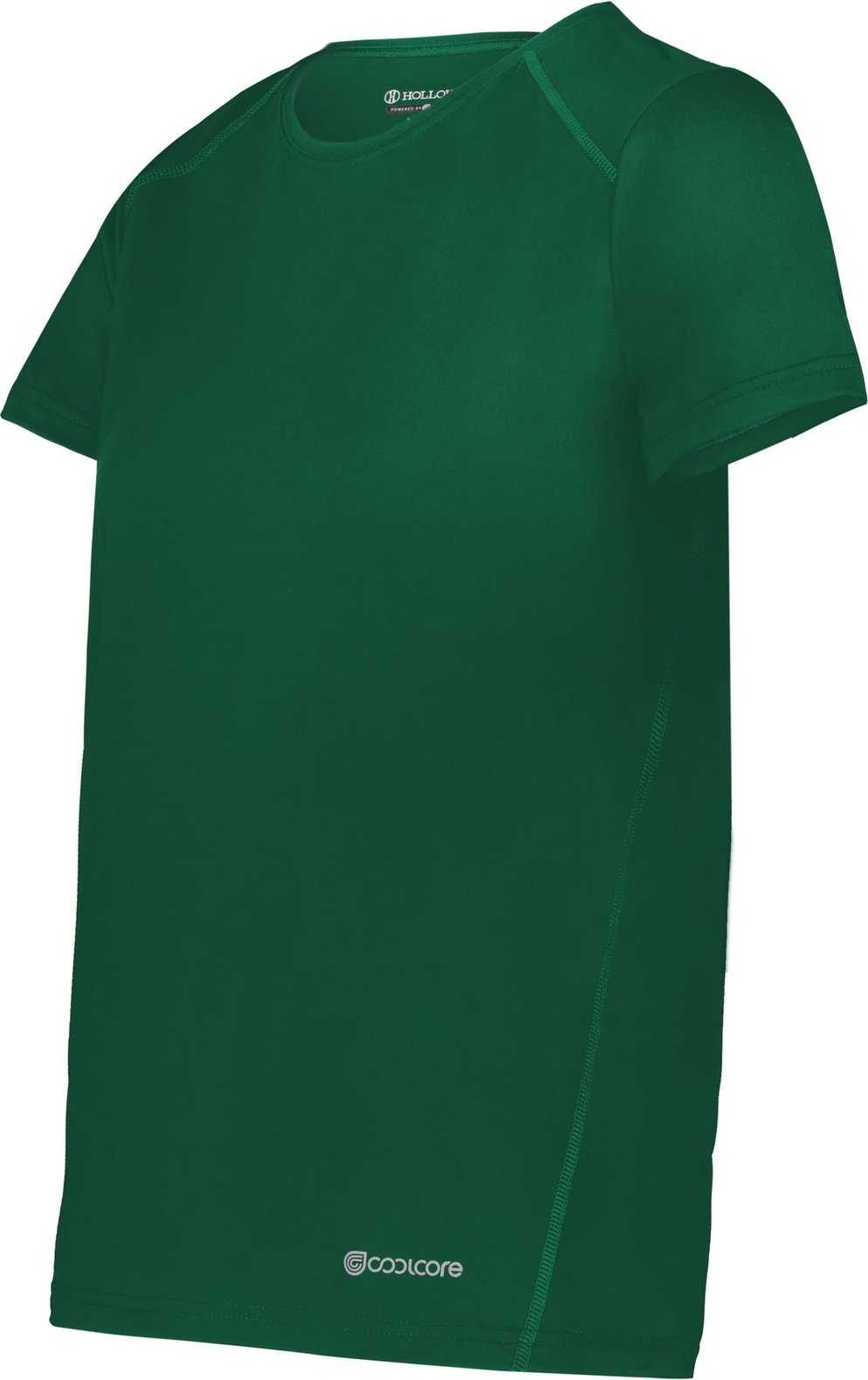 Holloway 222336 Ladies Coolcore Essential Tee - Dark Green - HIT a Double